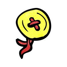 cartoon old button N8