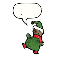 Cartoon Christmas Elf N117