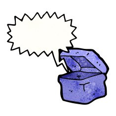 talking box cartoon character N7