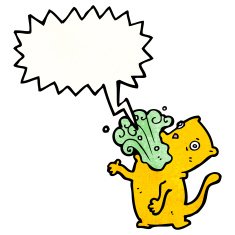 burping cat cartoon N23
