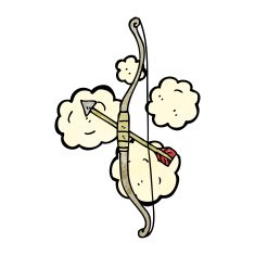 bow and arrow cartoon N9