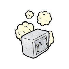 cartoon old bank safe N4