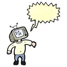 cartoon man with television head N2