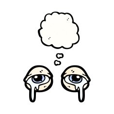 Crying Eyes Cartoon N4