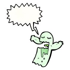 ghost with speech bubble N12