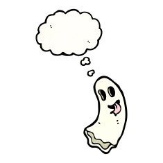 cartoon spooky ghost N120