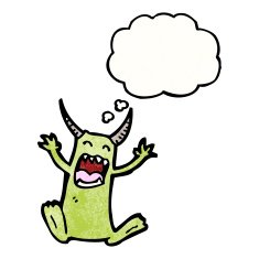 cartoon little monster N80