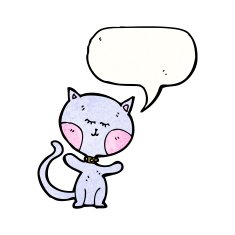 funny cartoon cat N220