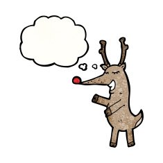 happy cartoon reindeer N4