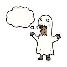 cartoon ghost costume N26