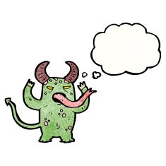 funny cartoon monster N48