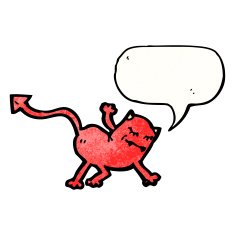 cartoon little devil N128