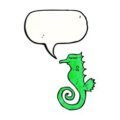 Cartoon Sea Horse N36