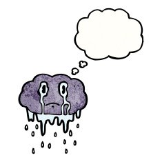Cartoon Rain Cloud N58