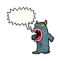 roaring monster cartoon N5