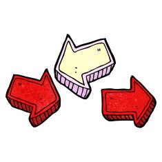 cartoon direction arrows N13