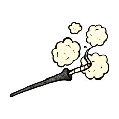 cartoon cigarette in holder N3