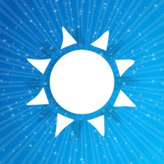 sun one color design light background image