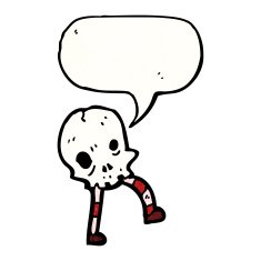 skull cartoon character N9