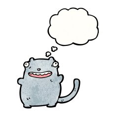 fat ugly cartoon cat N3
