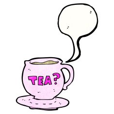 cartoon cup of tea N10