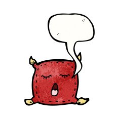 pillow talking cartoon N3
