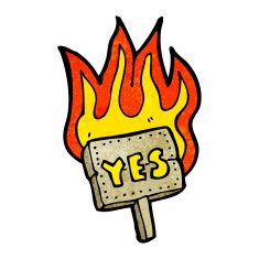 cartoon yes sign N3