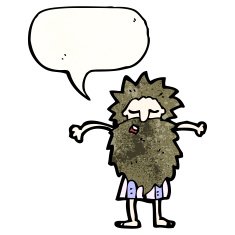 bearded old man cartoon N6