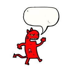 cartoon little devil N129