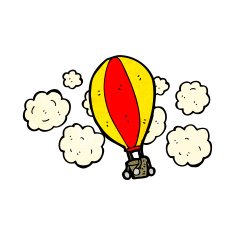 Hot Air Balloon Cartoon N12