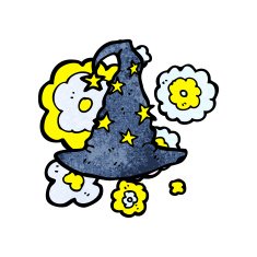 Cartoon Wizard Hat N11