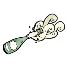 sparkling champagne cartoon N5