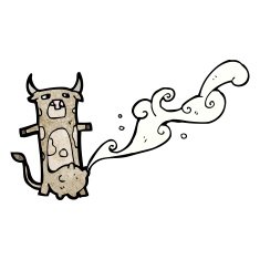 cartoon cow squirting milk N2