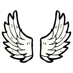Cartoon Angel Wings N14