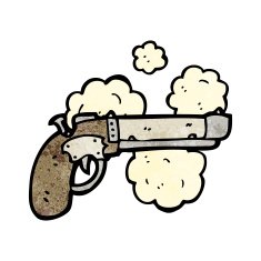 old pistol cartoon N2