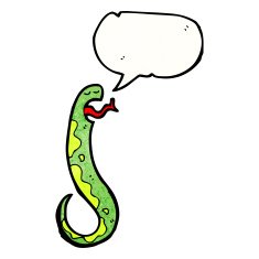 hissing snake cartoon N32