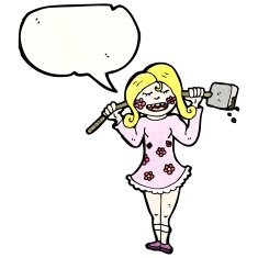 cartoon gardener woman N2