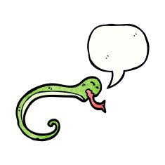 hissing snake cartoon N36