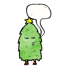 Christmas tree cartoon N4