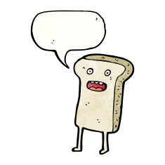 Cartoon Slice Of Bread N8