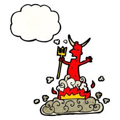 cartoon devil appearing N6