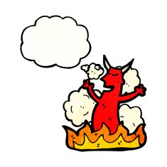 cartoon devil appearing N7