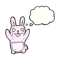 pink rabbit cartoon N7