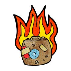 luggage on fire N2