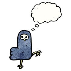 cartoon spooky crow N2