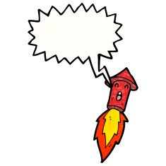 Cartoon Firework Rocket N35