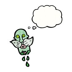 zombie head cartoon N3