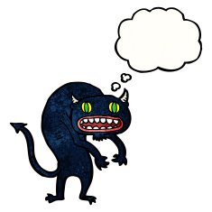 cartoon spooky monster N15