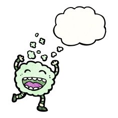 cartoon cloud monster N32