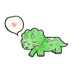 cartoon triceratops N8